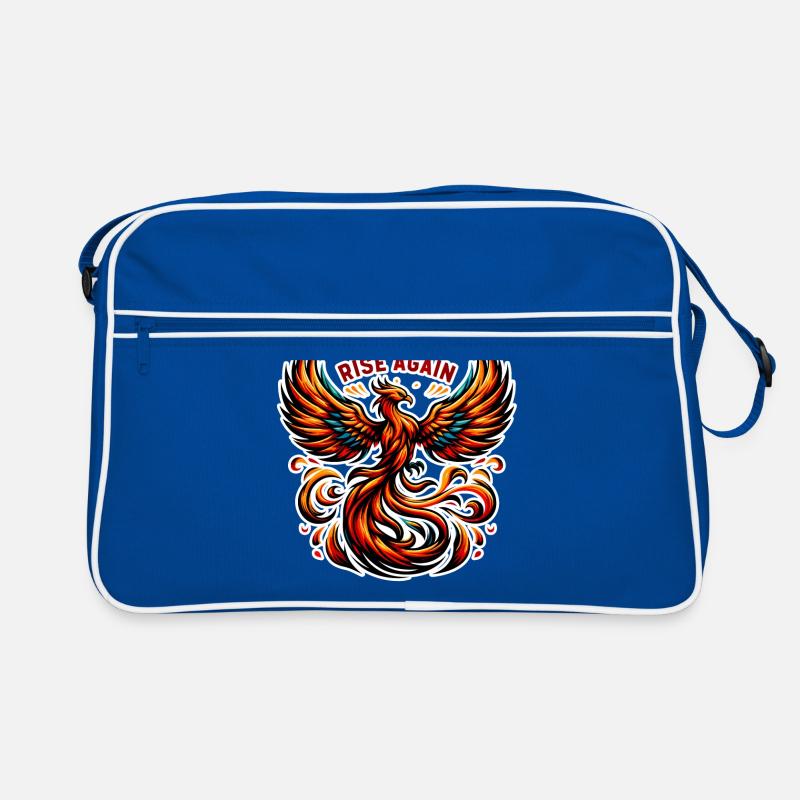 Rise Again - Phönix Illustration Retro Tasche