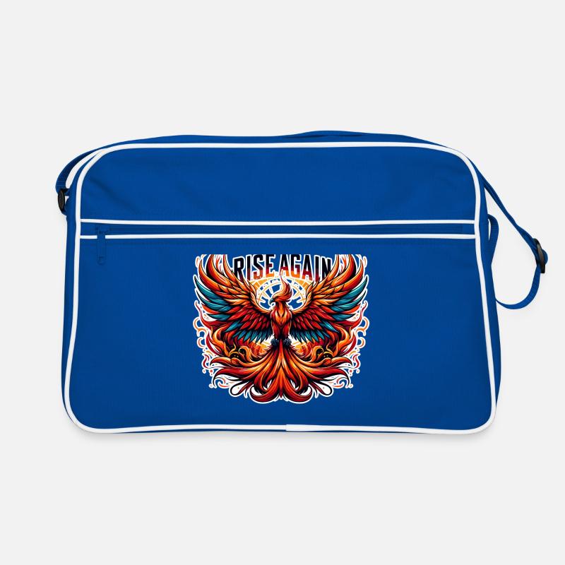 Rise Again - Phönix Illustration Retro Tasche
