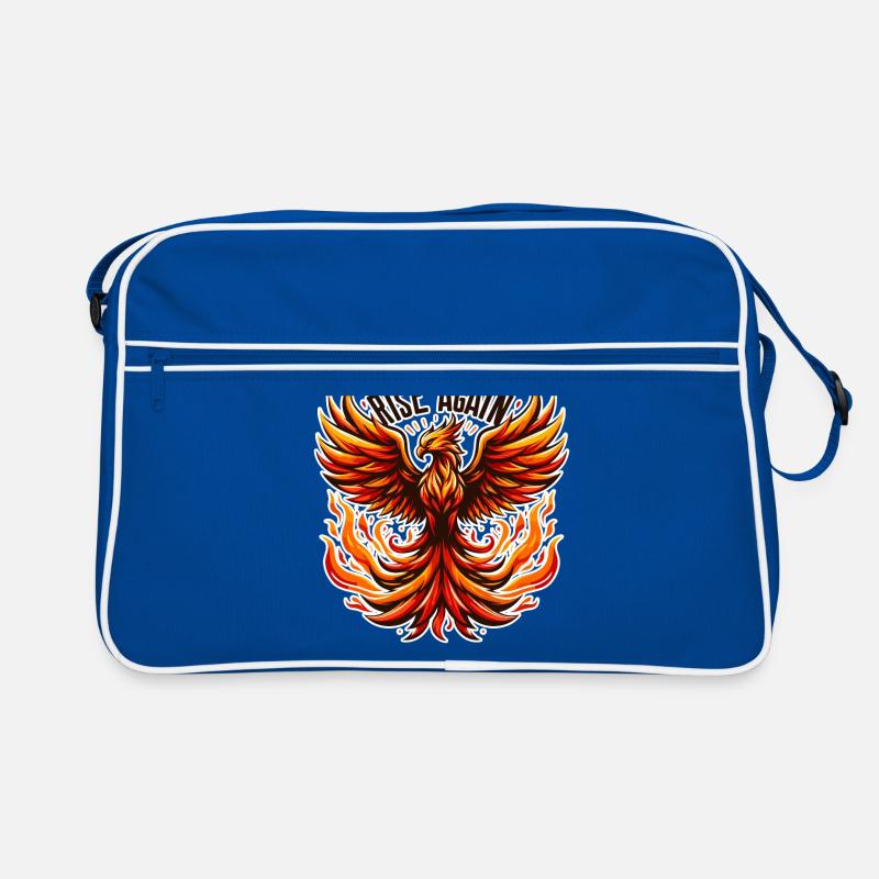 Rise Again - Phönix Illustration Retro Tasche