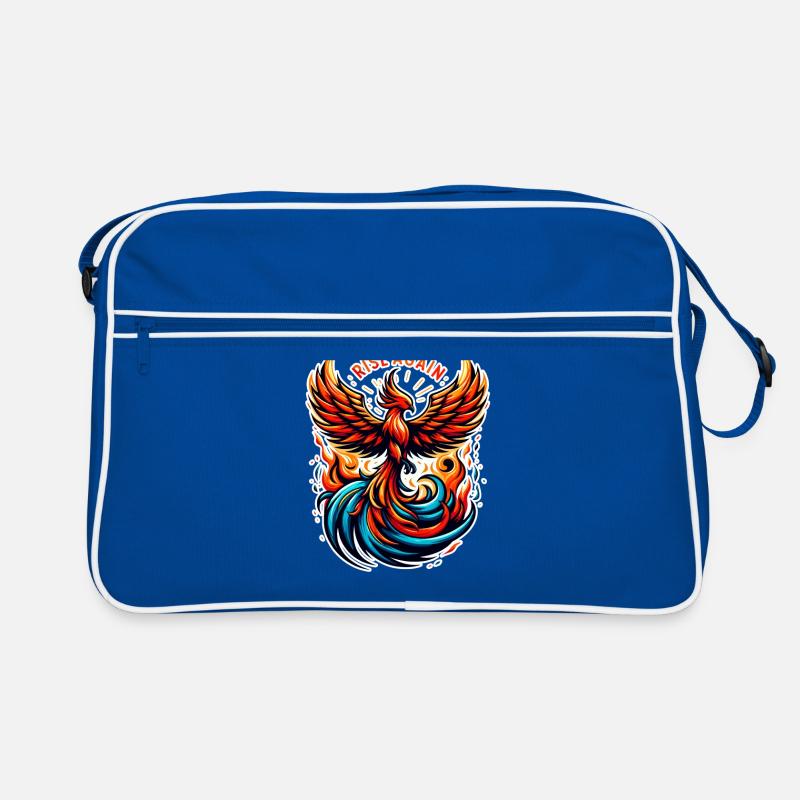 Rise Again - Phönix Illustration Retro Tasche