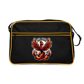 Rise Again - Illustration de Phénix - Sac Retro - noir/or - Devant