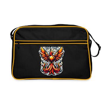 Rise Again - Illustration de Phénix - Sac Retro - noir/or - Devant