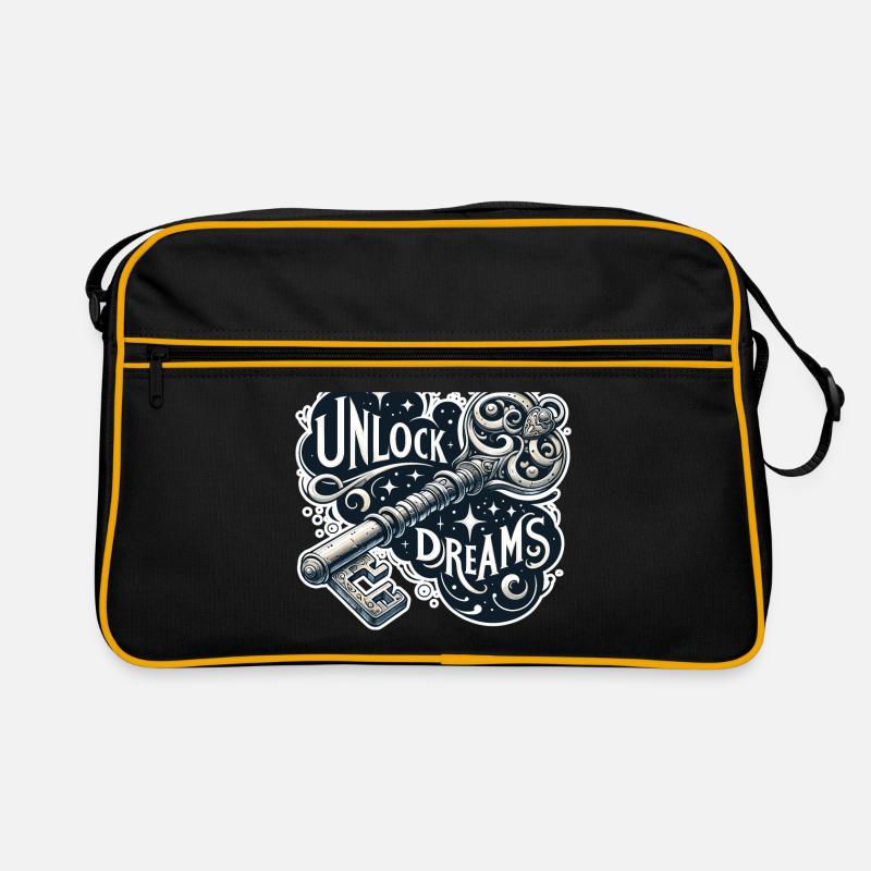 Unlock Dreams - Key Illustration Retro Bag