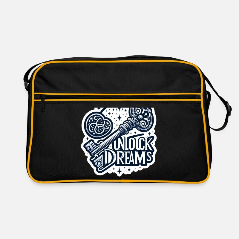 Déverrouiller les rêves - Illustration clé Sac Retro