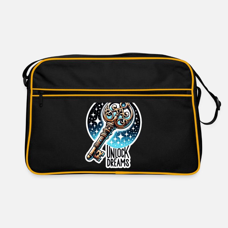 Unlock Dreams - Key Illustration Retro Bag