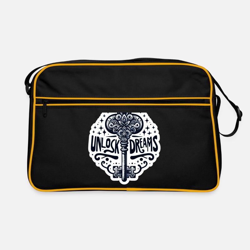 Déverrouiller les rêves - Illustration clé Sac Retro