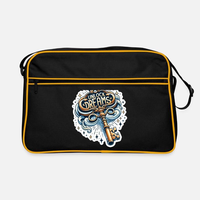 Unlock Dreams - Key Illustration Retro Bag