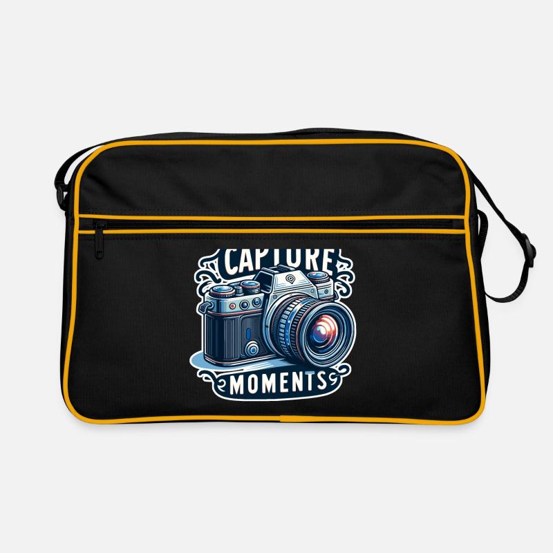 Capture Moments - Camera Illustration Retro Bag