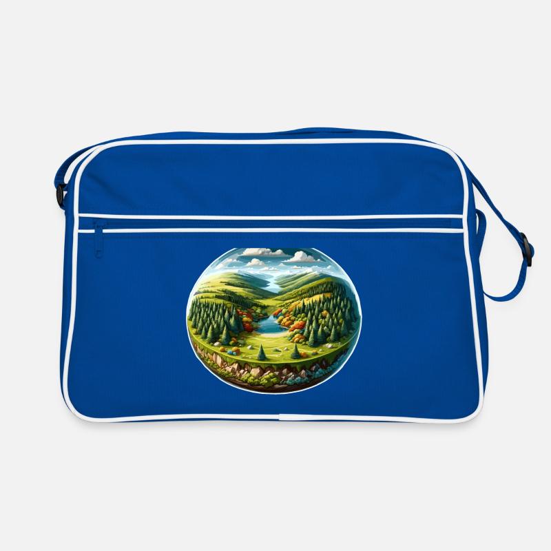 Paysage - Illustration Sac Retro