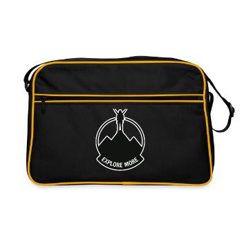 Explore more - Wanderer - Retro Bag - black/gold - Front