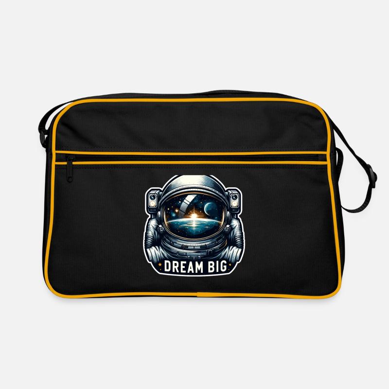 Dream Big - Astronaut Illustration Retro Bag
