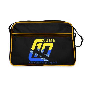 Logo 10 Aube - Sac Retro - noir/or - Devant