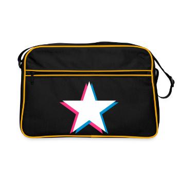 3D Star - Starlette de célébrité Sujet dangereusement chaud - Sac Retro - noir/or - Devant