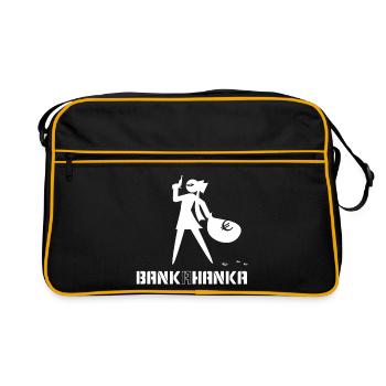 BANK A HANKA - white - - Retro Tasche - Schwarz/Gold - Vorne
