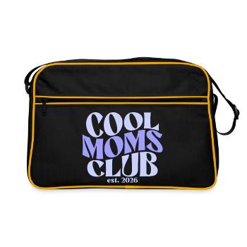 Club des mamans cool - Cadeau de maman pour la fête des mères - Sac Retro - noir/or - Devant