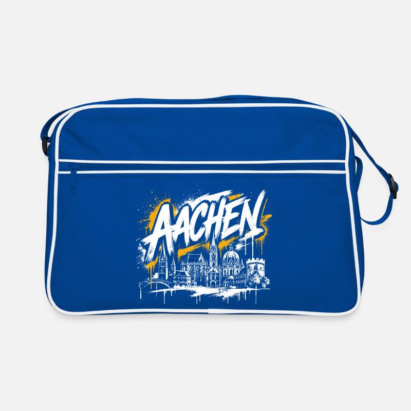 München Graffiti Skyline Retro Tasche