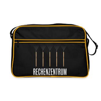 Rechenzentrum Gartenoutfit Gartenarbeit - Retro Tasche - Schwarz/Gold - Vorne