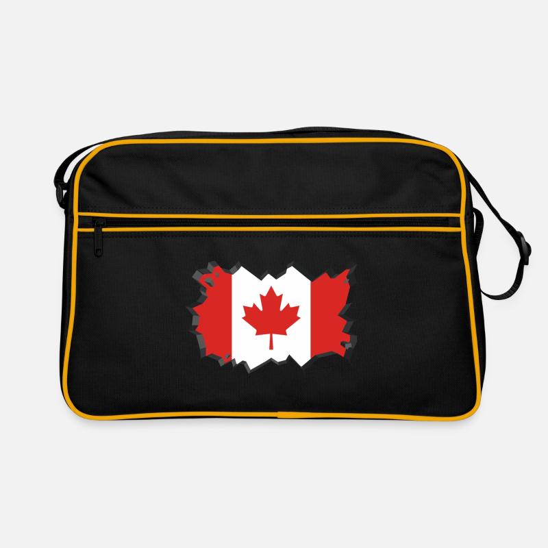 Drapeau du Canada Feuille d'érable Feuille d'érable Canada Sac Retro