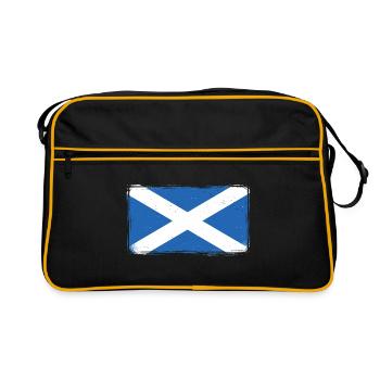 Scotland Flag Vintage Holiday Alba Distressed GB - Retro Bag - black/gold - Front