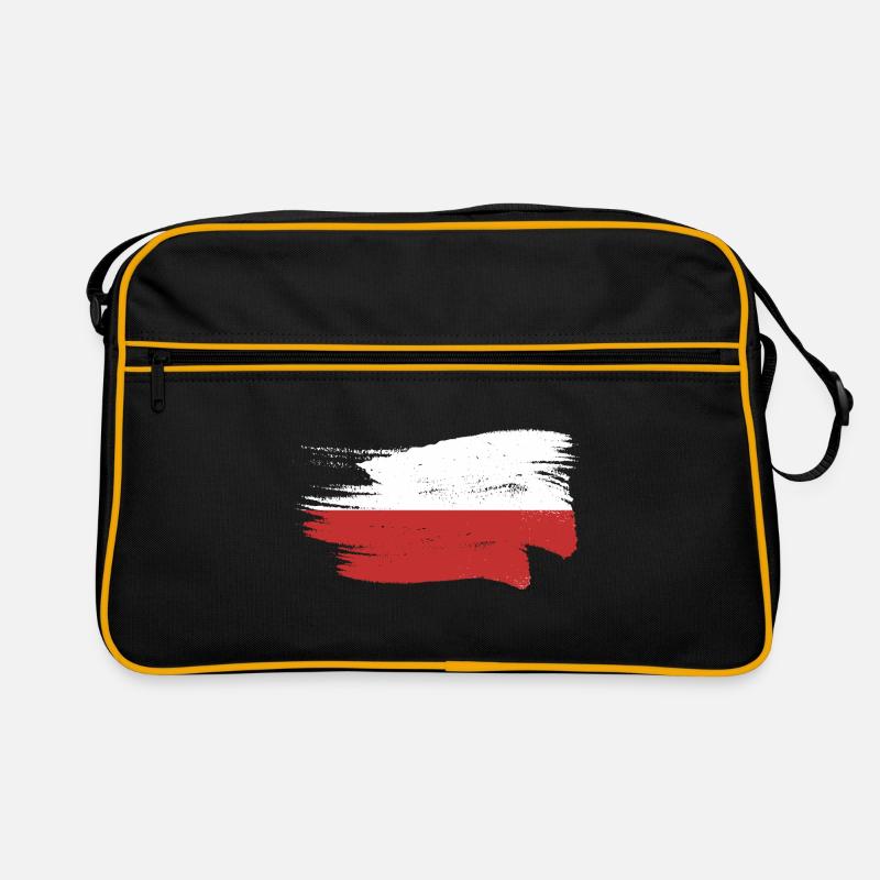 Drapeau de Pologne utilisé Look Polska Drapeau polonais Sac Retro