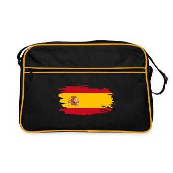 Spain flag - Retro Bag - black/gold - Front