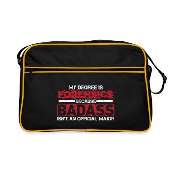Criminalistique - Criminalistique - Enquêteurs sur les scènes de crime - Sac Retro - noir/or - Devant