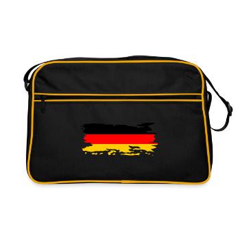 Germany flag - Retro Bag - black/gold - Front