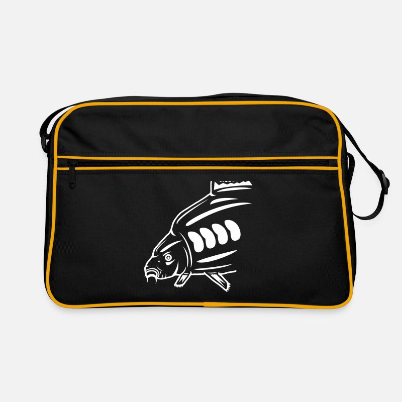 Cadeaux de pêche à la carpe - Sac Retro - noir/or
