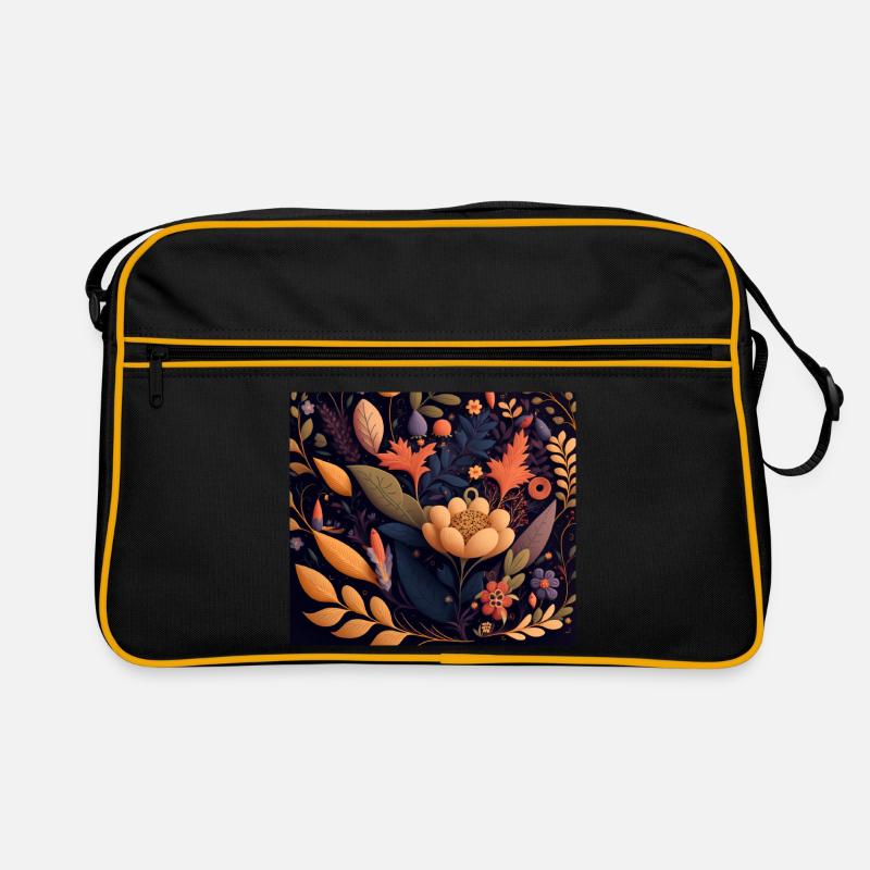 Botanicals Blumenmuster Retro Tasche