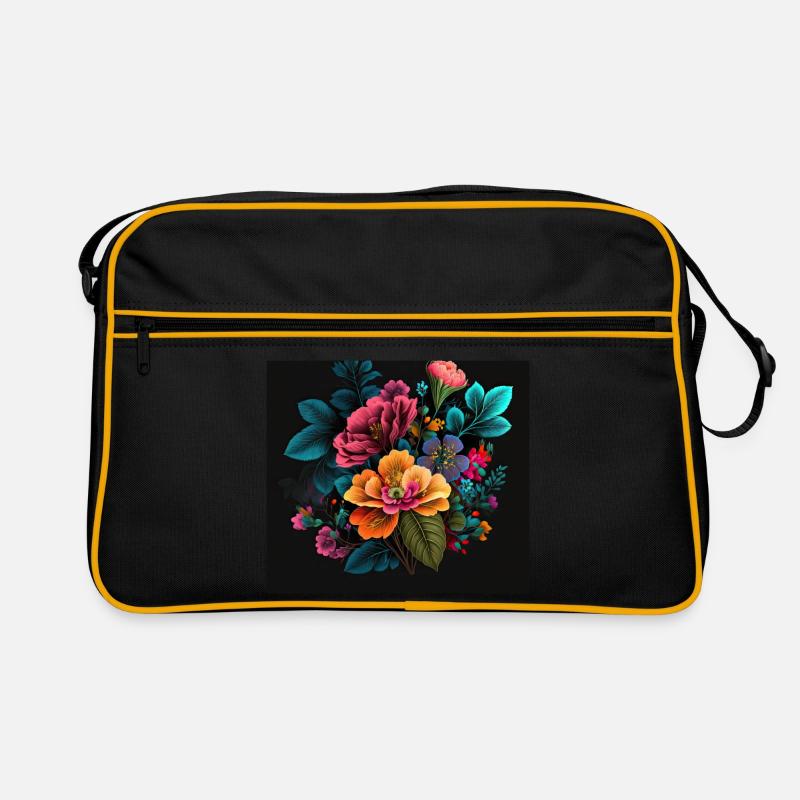 Botanicals Flower Pattern Retro Bag