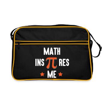 Pi Day - Les mathématiques m’inspirent - Sac Retro - noir/or - Devant