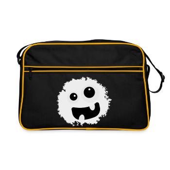 Laughing Monster - Halloween - Ghost - Ghost - Retro Bag - black/gold - Front