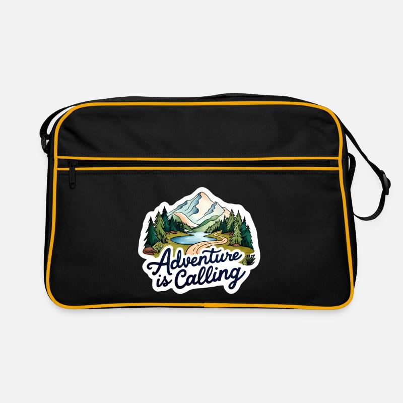 Adventure Is Calling Illustration Design Retro Tasche