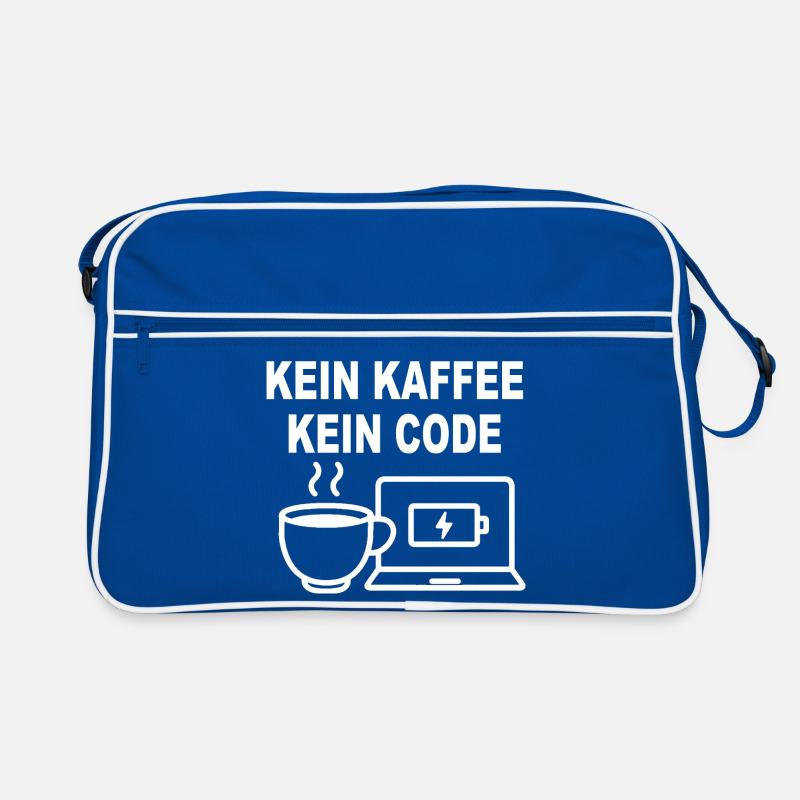 Kein Kaffee Kein Code – Funny Programmer Design Retro Bag