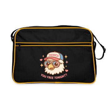 Tu es libre ce soir, Eagle, 4 juillet - Sac Retro - noir/or - Devant