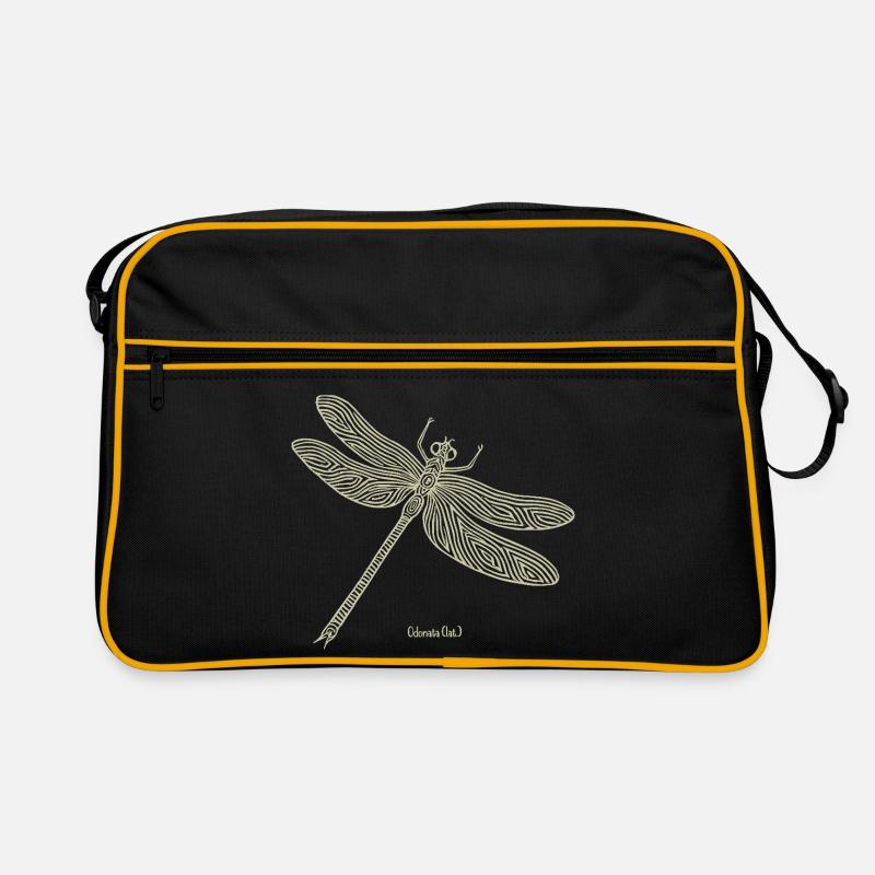 Libelle Odonata Retro Tasche