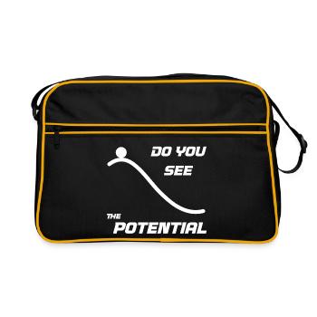 Do you see the potential - Retro Bag - black/gold - Front