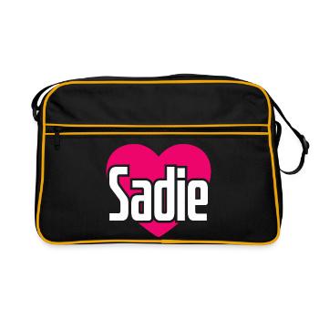 J’aime Sadie Coeur rose J’aime Sadie - Sac Retro - noir/or - Devant