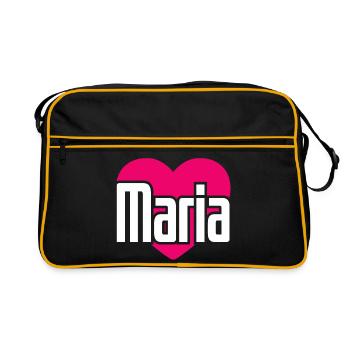 J’aime Maria Coeur rose J’aime Maria - Sac Retro - noir/or - Devant