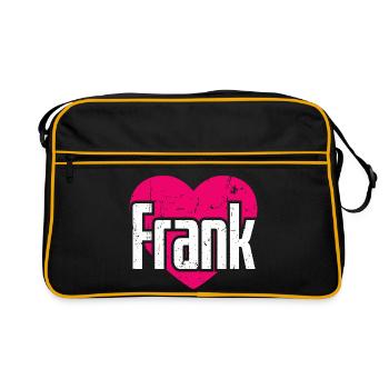 I Love Frank Pink Heart I Love Frank - Retro Bag - black/gold - Front