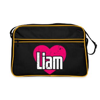 I Love Liam Pink Heart I Love Liam - Retro Bag - black/gold - Front
