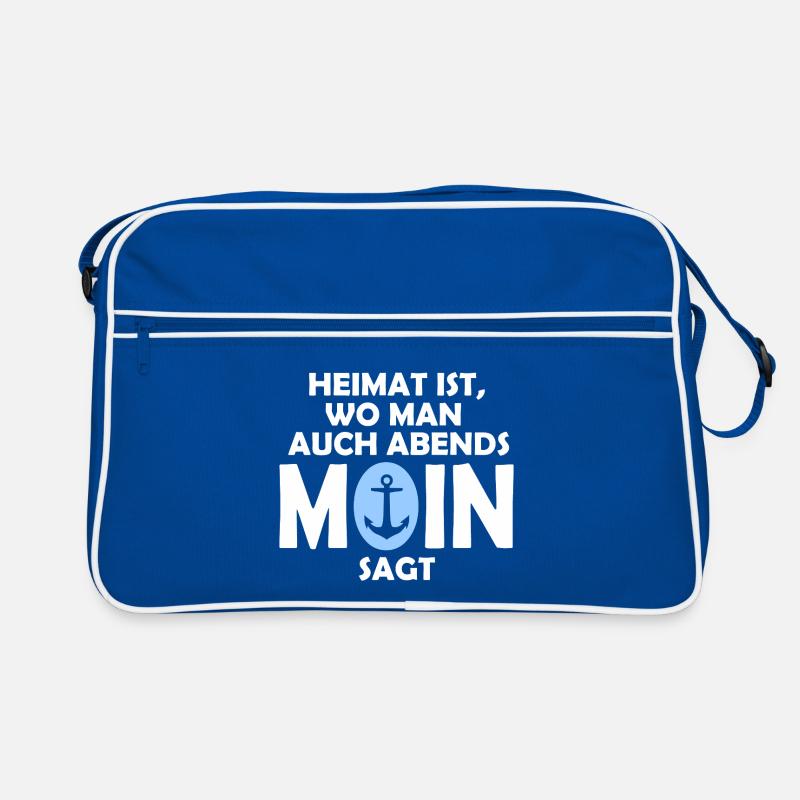 La maison, c’est là où tu dis MOIN le soir ! Sac Retro