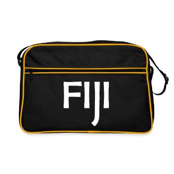 Fidji - Fidji - Îles - Pacifique - Mers du Sud - Sac Retro - noir/or - Devant
