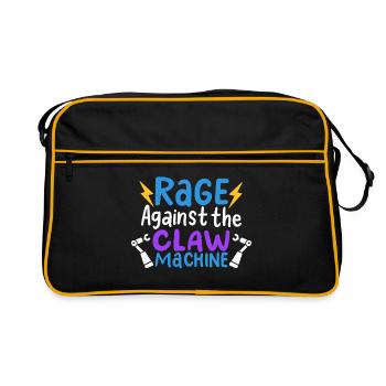 Art d’arcade de la rage drôle contre la machine à griffes - Sac Retro - noir/or - Devant