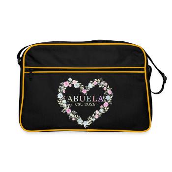 Sie ist Großmutter. 2026 Geschenk für Großmütter - Retro Tasche - Schwarz/Gold - Vorne