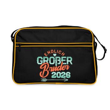 Enfin, Big Brother 2026 Bébé Enceinte - Sac Retro - noir/or - Devant