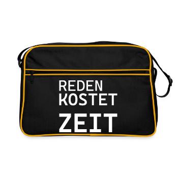PARLER PREND DU TEMPS Chemise de travail - Sac Retro - noir/or - Devant