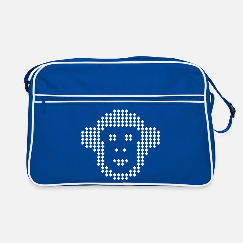 Pixel Monkey Diamond Emblem Retro Bag