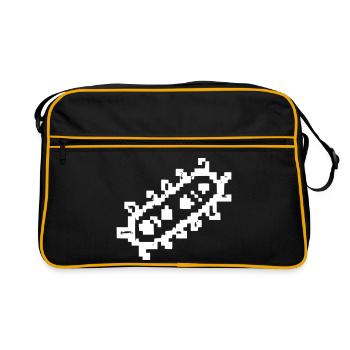 Bactéries Tiges Pixel Germ - Sac Retro - noir/or - Devant