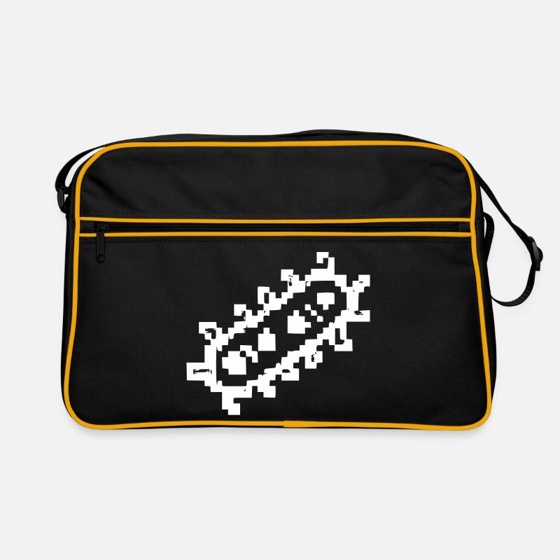 Bacteria Rods Pixel Germ Retro Bag